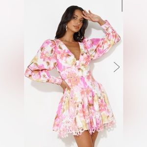 Hello Molly - FINE DINING BRUNCH MINI DRESS PINK